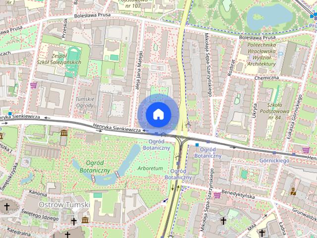 Wyszyńskiego 56, Ogród Botaniczny, 2 pokoje, TV smart