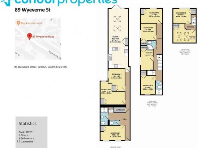 Wyverne Road, Cathays, Cardiff CF24 9 bed house to rent £589 pcm £136 pw