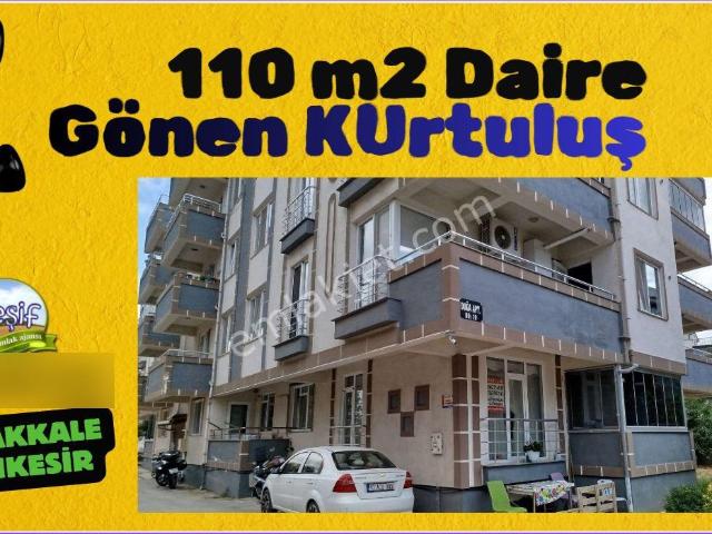 X110 M2 Satılık Daire. Keşif Arazi Ajansı. Balıkesir Gönen Kurtuluş Mahallesi 1508 Ada 8 Parselde