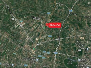 ออฟฟิศ + โกดัง + ที่พักคนงาน 1 ขนาด ไร่ 2 งาน ติดถนนกาญจนาฯ บางประอิน / ทล. 345