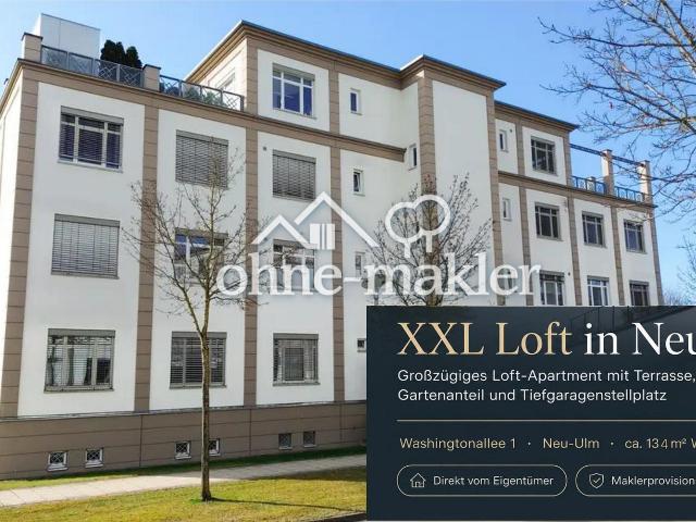 XXL Loft mit 134 m² Wohnfläche, Terrasse & 170 m² Privatgarten