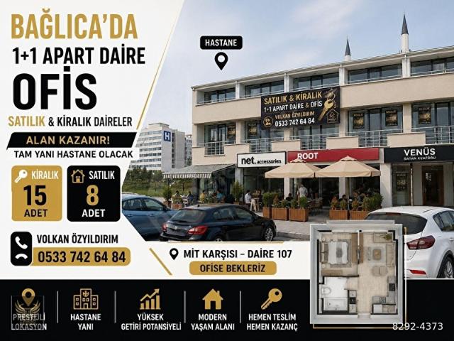 Y. BAĞLICA DA FAKÜLTE KARŞISI 1+1 APART DUBLEX DAİRE K.GARAJLI