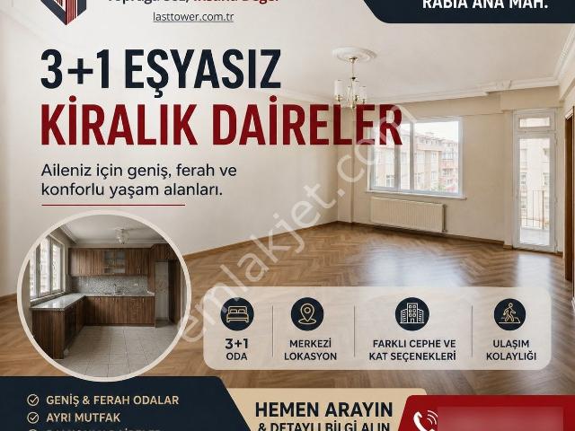 Yakutiye Rabia Ana Mahallesi 3+1 Eşyasız Kiralık Daireler