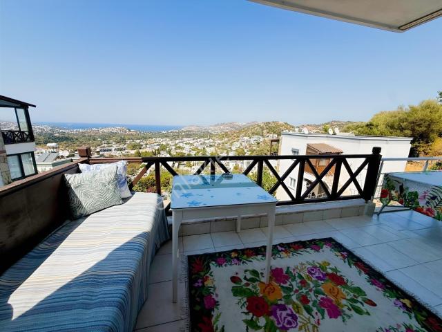 Yalıkavak Gökçebelde Full Deniz Manzaralı, 90 M² Bahçeli 2+1