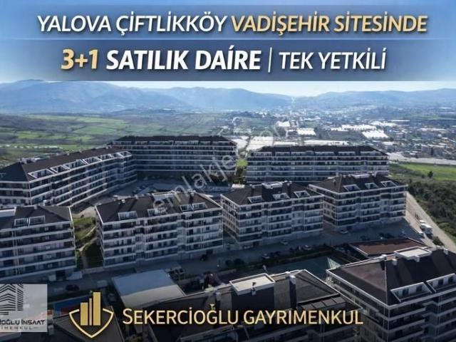 Yalova Çiftlikköy Vadişehir Sitesinde 3+1 Satılık Daire