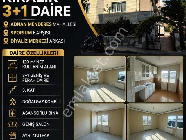 Yalova Merkez Adnan Menderes Kiralık 3+1 Daire