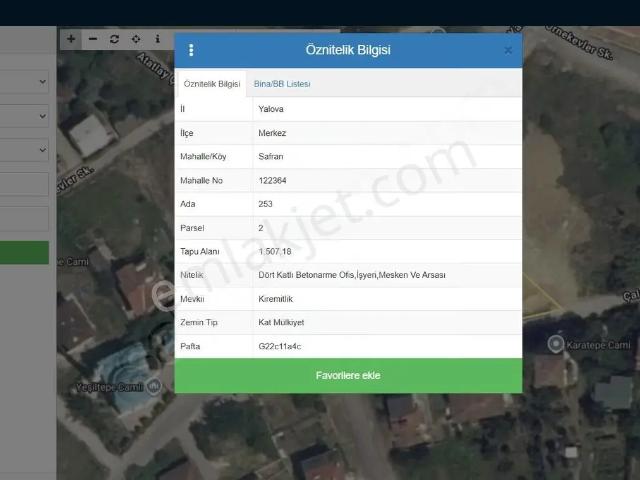 Yalova Merkez Safra Yolu Satlık 3+1 Esyalı Darıe