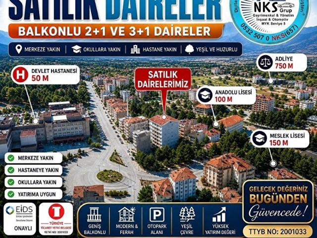 YARISI PEŞİN YARISI 4 TAKSİT ACIPAYAMDA SUİT DAİRELER