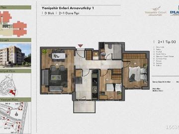 YENİŞEHİR EVLERİ ARNAVUTKÖY 1 ' DEN 2+1 SATILIK DAİRE