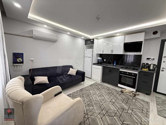 YENIKÖYDE SATILIK 1+1 FULL EŞYALI KATTA DAİRE
