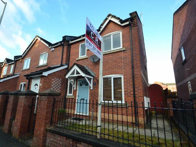 Yew Street, Hulme, Manchester. 3 bed end of terrace house to rent £1,450 pcm £335 pw