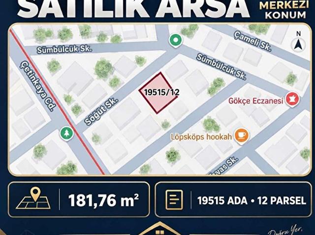 YILDIZTEPE MÜKEMMEL KONUM FIRSAT DÜZGÜN 181 M2 ARSA