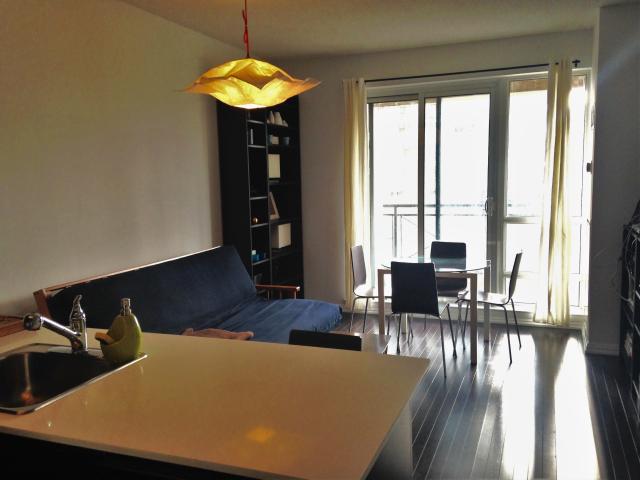 Yorkville Furnished Condo Rental at The BSN Bright 2 Bedroom 2 Bathroom Corner Suite with City Views and Hardwood Floors