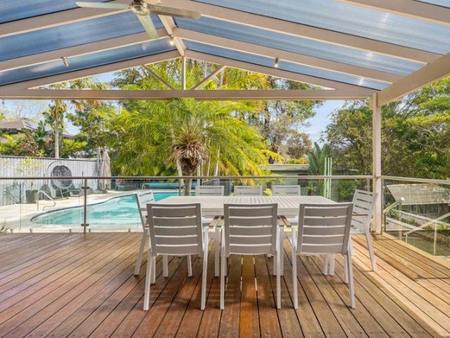Your own private light filled resort with pool, palms and room to play
