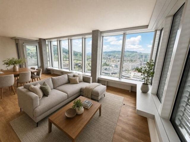 Your box seat above Kriens Modern 3.5 room apartment in the Pilatus Tower