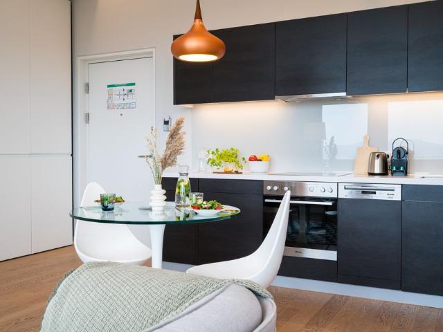 Your City Studio offers modern, Viennese style living on the 7th floor, Vienna Amsterdam Apartments for Rent