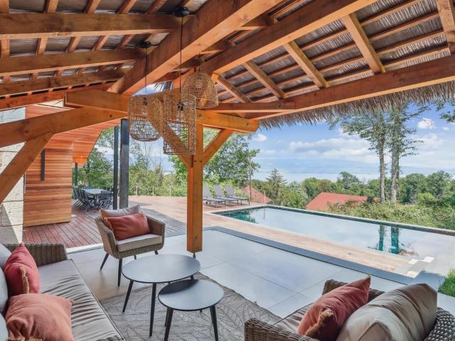 Yvoire – Villa contemporaine – Vue lac – Piscine – Prestatio. 207m² Yvoire