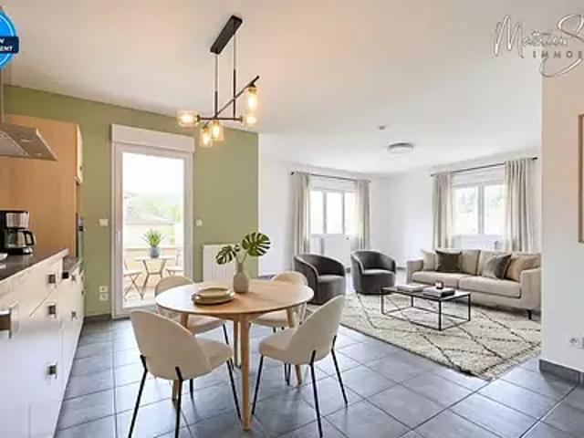 Yzeron 69510 Achat / Vente appartement 3 pièces t3 au dernier étage balcon