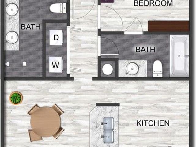 z 090820 Mission Hill 2 Bedroom Apartment for Rent at 525 King George Dr, Fort Worth, TX 76112