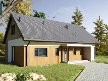Nowoczesny dom 160m² na dużej działce w Załukach