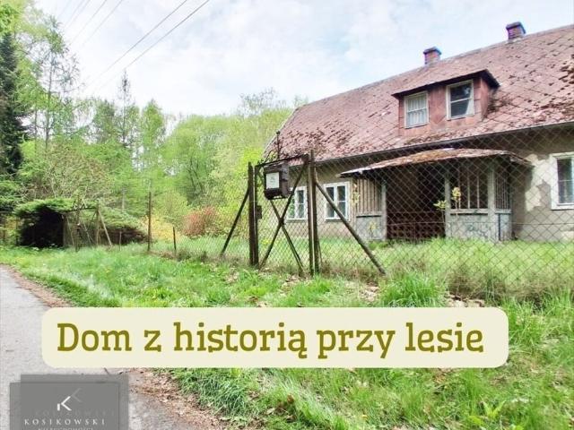 Zabytkowy dom przy lesie z 3 budynkami i działką 7910 m2