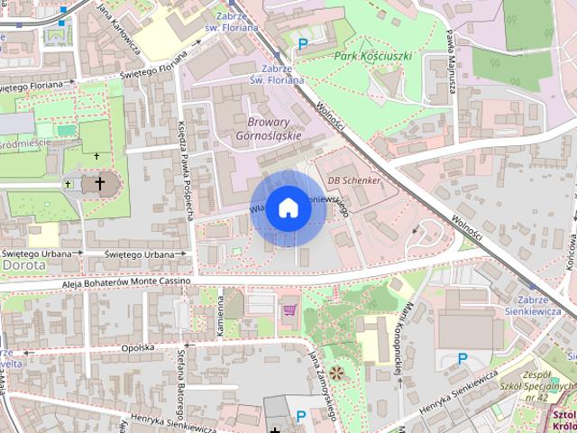 Zabrze, Centrum Południe, W. Broniewskiego, mieszkanie, do wynajęcia, 1 pokój