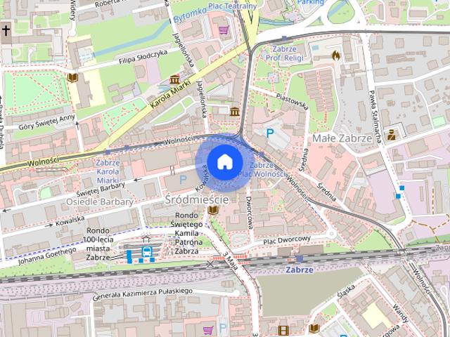 Zabrze mieszkanie 2 pokojowe centrum do wynajęcia