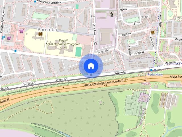 Zabrze Poręba | Mieszkanie wynajem 36,5 m² | Media miejskie | Parter