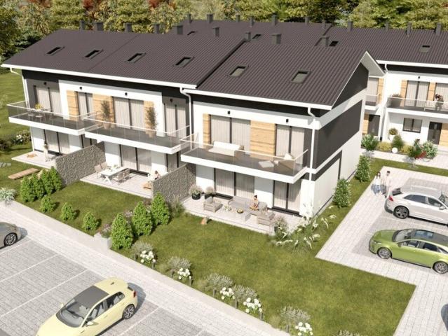 Nowoczesne mieszkanie z ogródkiem w Zaczerniu 57 m² z miejscem postojowym