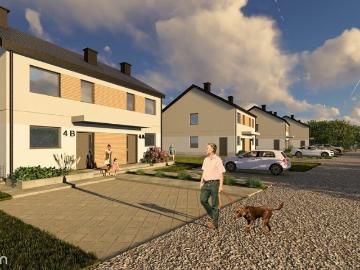 Nowoczesny dom 82,92 m2 z ogrzewaniem podłogowym i tarasem