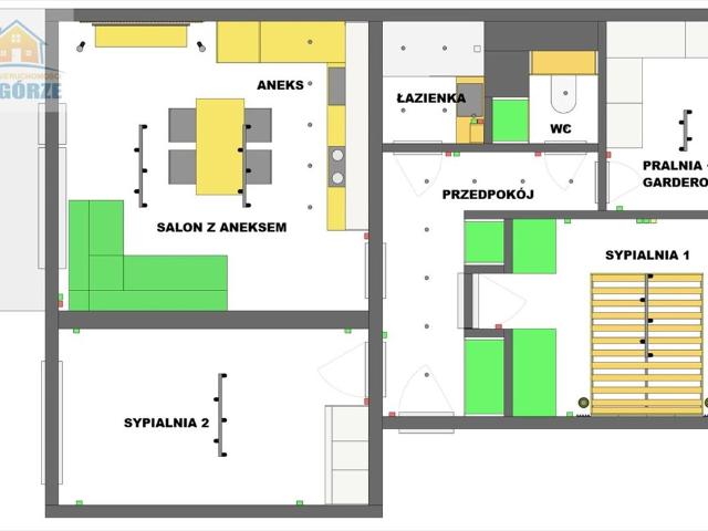 Przestronne 3 pokojowe mieszkanie z balkonem Sosnowiec