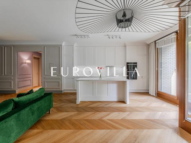 Zapraszam do 117 m² apartamentu w Wilanowie z przestronnym salonem i wysokiej klasy wykończeniem