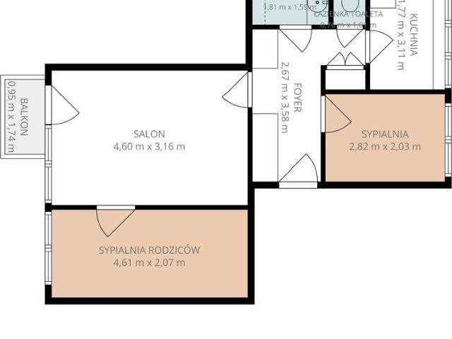 Zapraszam do 48 m² mieszkania z dużym potencjałem i balkonem