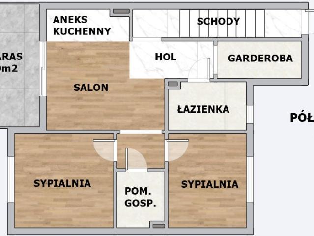 Zapraszam do 55 m² mieszkania z tarasem, garażem i niskimi kosztami
