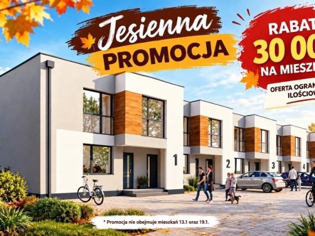 Zapraszam do 63 m² mieszkania z ogródkiem i 2 miejscami parkingowymi