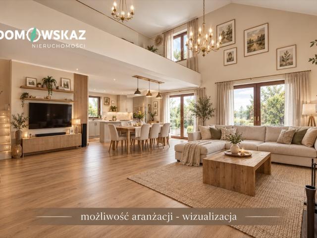 Zapraszam do domu 221 m² z przestronnym salonem i tarasem