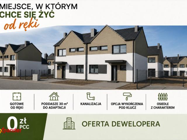 Zapraszam do obejrzenia gotowego domu 87 m² z ogrodem 240 m² w Rabowicach