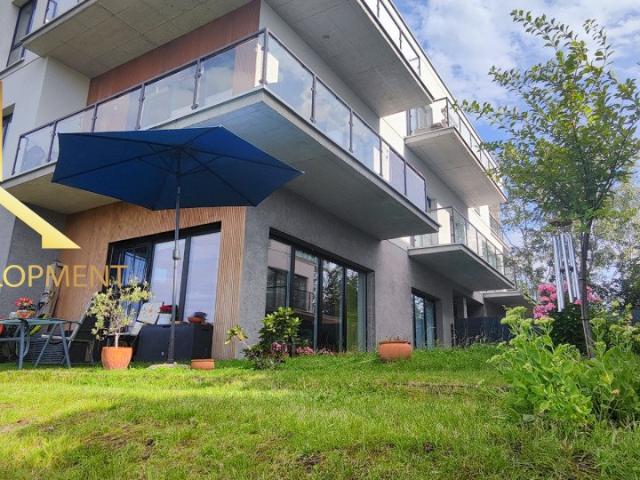 Zapraszam do obejrzenia nowoczesnego 97,83 m² mieszkania z ogródkiem w Lesznowoli