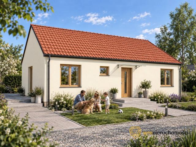 Zapraszam do nowoczesnego domu 100 m² z dużą działką w Dąbrowie