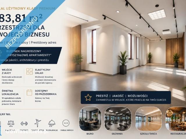 Zapraszam do wynajmu lokalu 184 m² w prestiżowym budynku Poznań