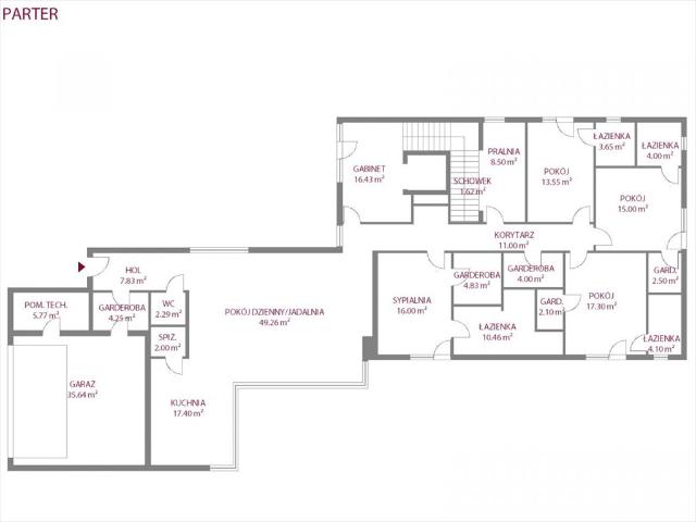 Na wynajem nowoczesna rezydencja 460 m² z basenem w Konstancinie