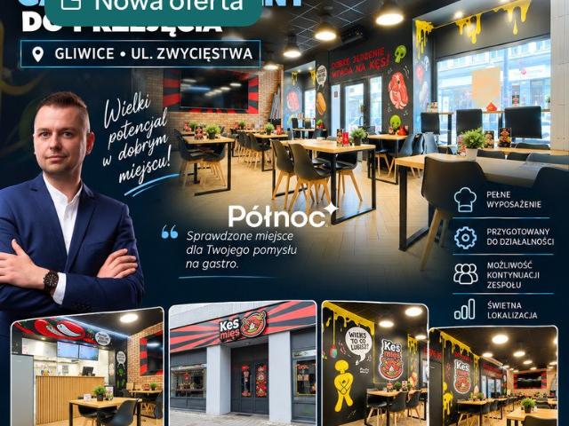Zapraszam do zakupu lokalu gastronomicznego 125 m² w Gliwicach