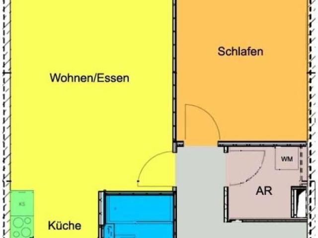 Zauberhafte Wohnung mit Einbauküche und Balkon!