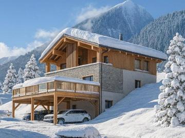 zauberhafte Neubau Chalet Doppelhaushälfte schneesicher auf der Turracher Höhe Ski in & out touristische Vermietung mit Eigenbuchung möglich!