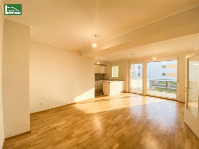 Zentral begehbare 3 Zimmer Wohnung mit großer Loggia in Hoflage! Nahe S Bahn und Schwechat Zentrum!
