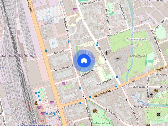 Zentral gelegene Ein Zimmer Wohnung in der Keplerstraße 66