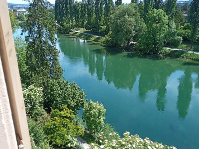 Zentral gelegene Wohnung mit top Aussicht direkt an der Limmat