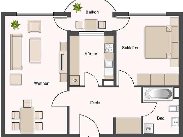 Zentral gelegene 2 Zimmerwohnung in Baunatal Altenbauna sucht Nachmieter