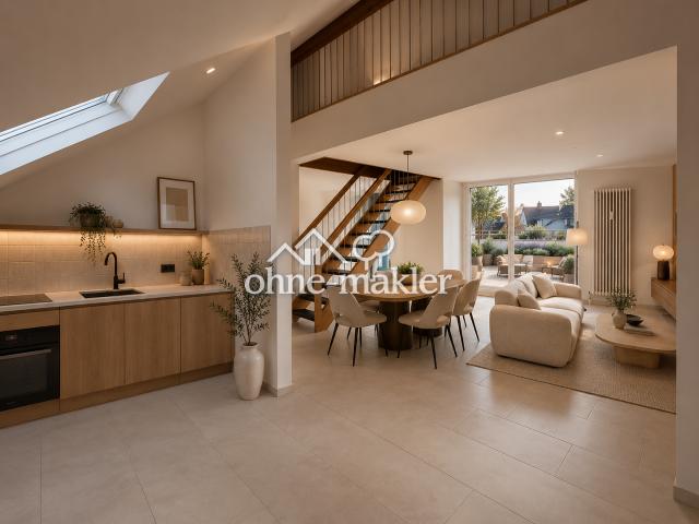Zentral gelegene 4 Zimmer Maisonettewohnung mit 70m² Dachterrasse und Tiefgaragenstellplatz