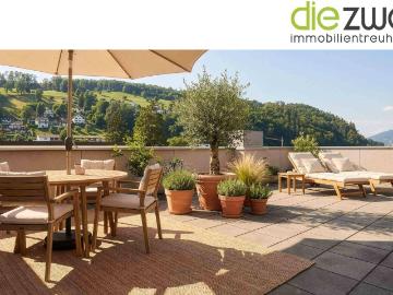 Zentrale 4 ZiWo mit grosser Dachterrasse und Panoramasicht